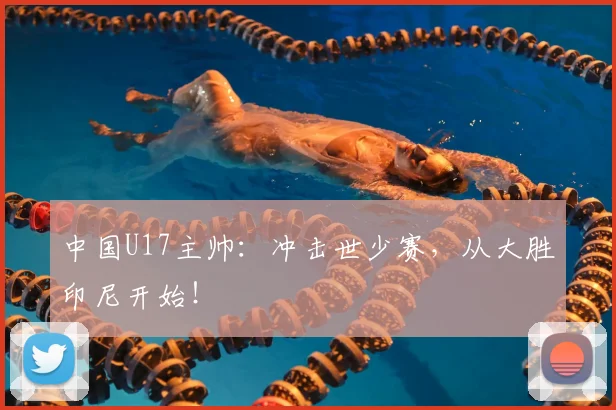 中国U17主帅:冲击世少赛,从大胜印尼开始!